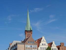 de stad Lübeck aan de Oostzee foto