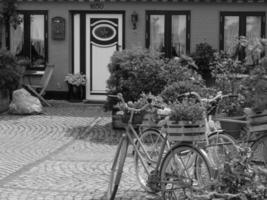 de stad kappeln aan de rivier de schlei foto