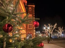 Borken stad in de kersttijd foto