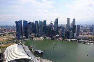 skyline van de zakenwijk van singapore, singapore foto