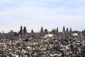 kiezelsteen op eiland, lipeiland, thailand foto