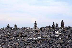 kiezelsteen op eiland, lipeiland, thailand foto