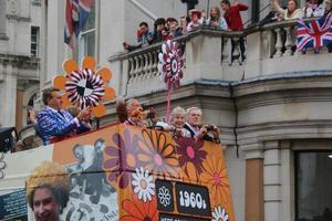 londen in het Verenigd Koninkrijk in juni 2022. een blik op de platina jubileumparade foto