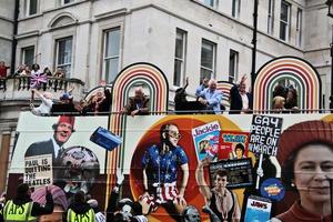 londen in het Verenigd Koninkrijk in juni 2022. een blik op de platina jubileumparade foto