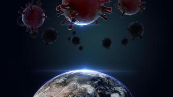 corona virus mockup 3D-rendering ontwerp foto