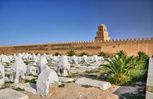 oude moslimbegraafplaats, grote moskee, Kairouan, Saharawoestijn, foto