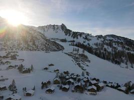 winter in malbun, liechtenstein foto