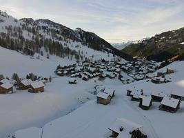 winter in malbun, liechtenstein foto