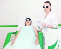 huidverzorging en laserontharing foto