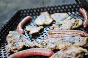 grill vlees uitzicht foto