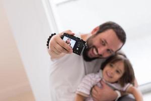 selfie vader en zoon foto