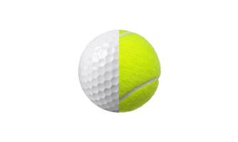 tennis en golfbal concept foto