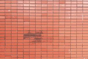 abstracte rode bakstenen muur textuur voor patroon achtergrond. brede panoramafoto. foto
