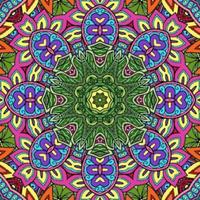 kleurrijk mandala bloemenpatroon boho symmetrisch 331 foto