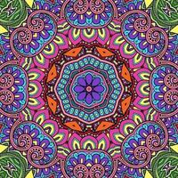 kleurrijk mandala bloemenpatroon boho symmetrisch 250 foto