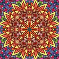 kleurrijk mandala bloemenpatroon boho symmetrisch 310 foto