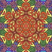 kleurrijk mandala bloemenpatroon boho symmetrisch 491 foto