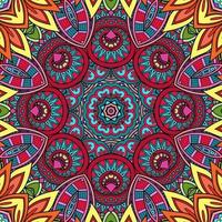 kleurrijk mandala bloemenpatroon boho symmetrisch 328