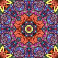 kleurrijk mandala bloemenpatroon boho symmetrisch 325 foto