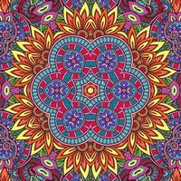 kleurrijk mandala bloemenpatroon boho symmetrisch 69 foto