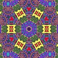 kleurrijk mandala bloemenpatroon boho symmetrisch 687