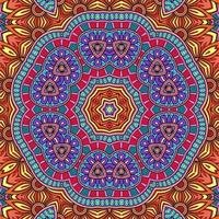 kleurrijk mandala bloemenpatroon boho symmetrisch 626