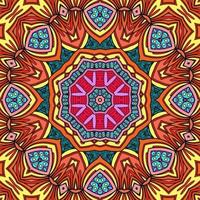 kleurrijk mandala bloemenpatroon boho symmetrisch 1045 foto