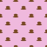 patroon gemaakt van kopje cappuccino achtergrond foto