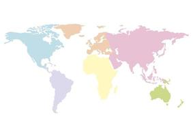wereld afzonderlijke landen in kaart brengen foto