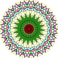 mandala achtergrond met geweldige kleuren. ongebruikelijke bloemvorm. oosterse., anti-stress therapie patronen. geweven ontwerpelementen foto