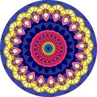 kleurrijke mandala. decoratieve ronde sieraad. geïsoleerd op een witte achtergrond. Arabische, Indiase, Ottomaanse motieven. voor kaarten, uitnodigingen foto