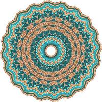 bloemenmandala. vintage decoratieve elementen. oosters patroon, vectorillustratie. kleurboekpagina foto