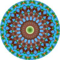 mandala achtergrond met geweldige kleuren foto