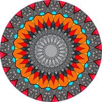 mandala achtergrond met geweldige kleuren. geweven ontwerpelementen foto