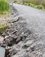 tijdelijke onverharde weg foto