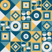 kleurrijk geometrisch patroon. moderne abstracte stijl. gele en blauwe objecten foto