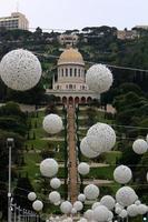 acre israël 2 december 2018 de bahai-tuinen is een prachtig park in de stad acre foto