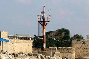 acre Israël 18 januari 2020. de oude havenstad Akko in het noordwesten van Israël aan de Middellandse Zee. foto