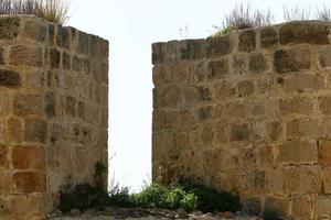 acre Israël 18 januari 2020. de oude havenstad Akko in het noordwesten van Israël aan de Middellandse Zee. foto