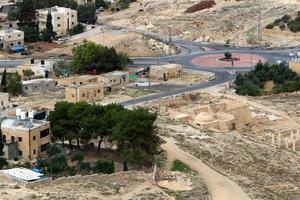 Jeruzalem Israël 16 november 2018 Herodium oude vesting in de woestijn van Judea in Zuid-Israël. foto