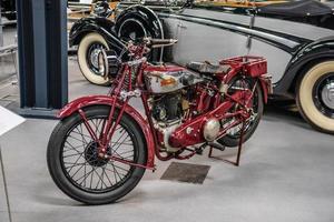 sinsheim, Duitsland - mai 2022 rood motor motorfiets standaard- 1927 foto