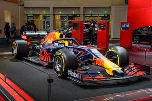 Frankfurt, Duitsland - september 2019 aston Martin formule een 1 racing auto, iaa Internationale motor tonen auto tentoonstelling foto