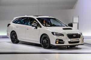 Frankfurt - september 2015 subaru levorg gepresenteerd Bij iaa internationaal foto