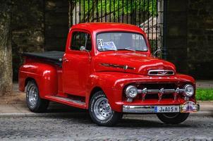 fulda, Duitsland - mei 2013 doorwaadbare plaats f 100 oppakken retro auto Aan mei 9 foto