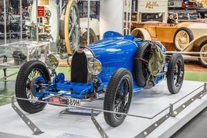 sinsheim, Duitsland - mai 2022 blauw bugatti type 37 cabrio 1926 foto