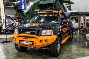 Moskou - aug 2016 doorwaadbare plaats Everest gepresenteerd Bij mias Moskou Internationale auto- salon Aan augustus 20, 2016 in Moskou, Rusland foto