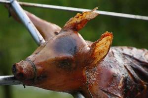 Aziatisch barbecue varkensvlees foto