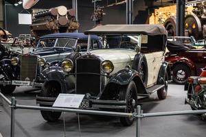 sinsheim, Duitsland - mai 2022 wit mercedes-benz 370 Mannheim 1933 foto