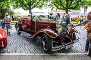 fulda, Duitsland - mei 2013 retro auto Aan mei 9, 2013 in fulda, g foto