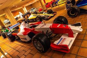 fontvieille, Monaco - jun 2017 wit rood toyota formule een f1 in Monaco top auto's verzameling museum foto